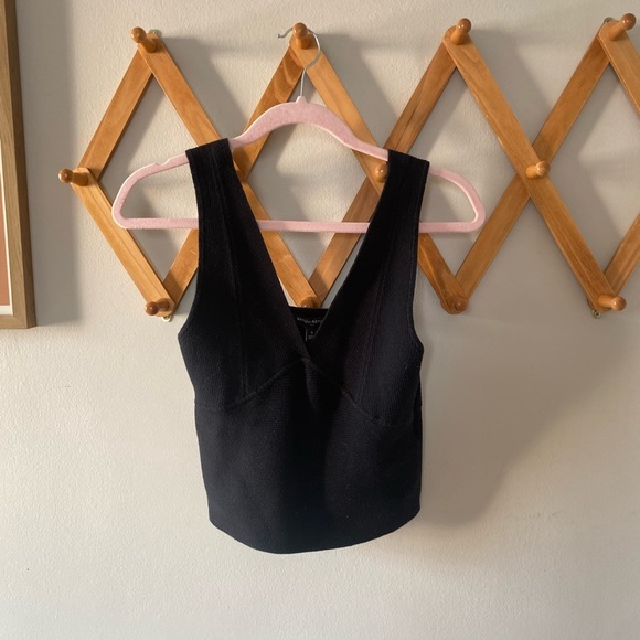 Banana Republic Black Knit Sweater tank size small - Picture 4 of 6